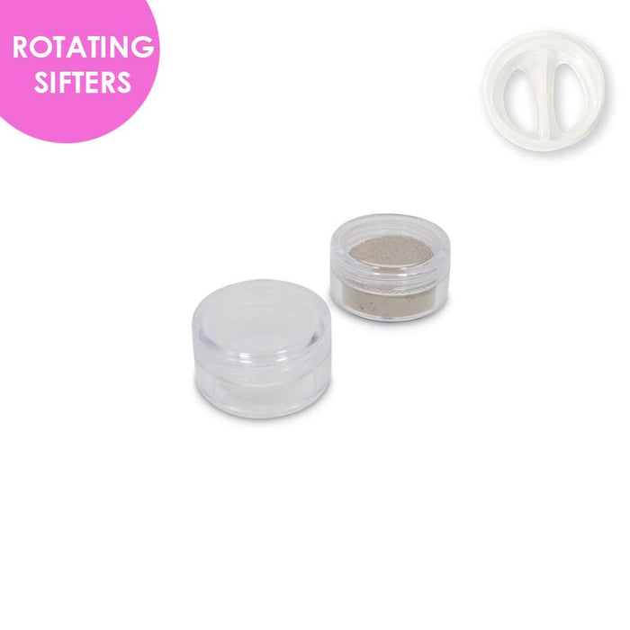 Jars: Clear and ROTATING Sifters