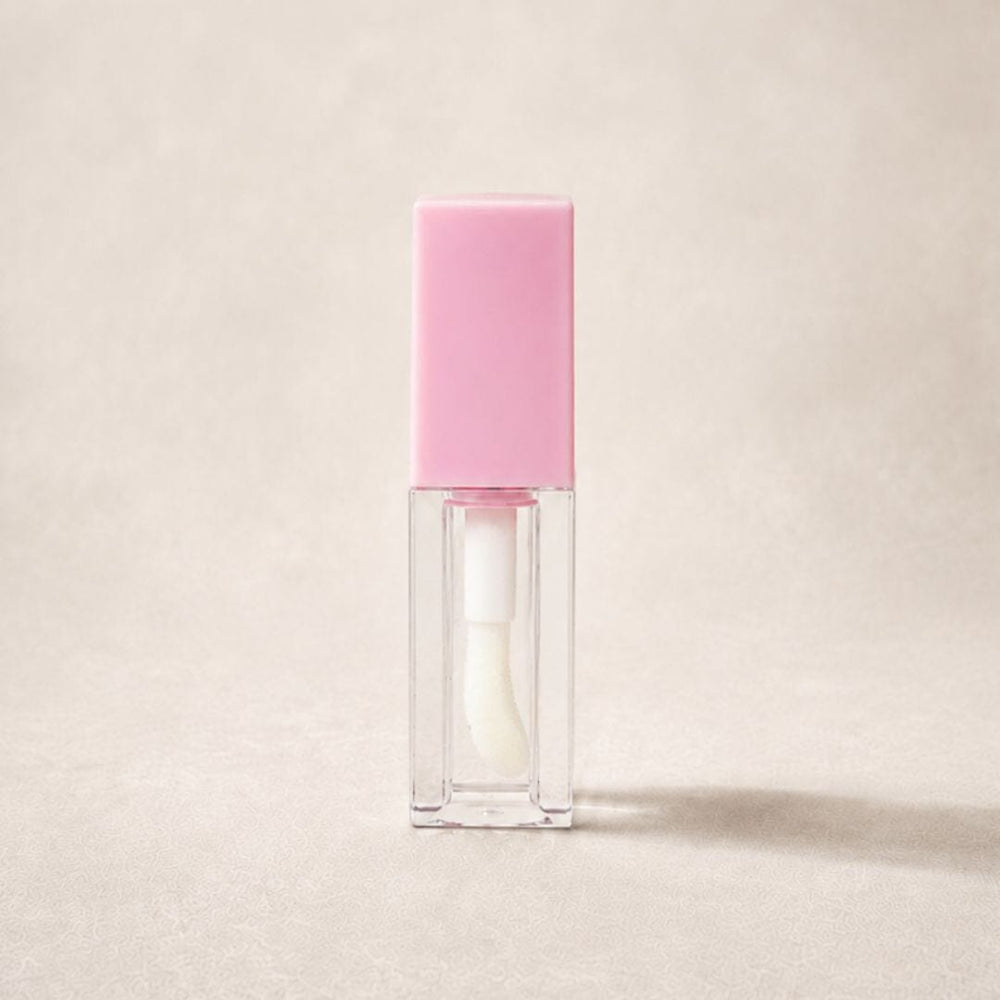 TKB 5ml Pink Lip Gloss Tubes with Jumbo Doe Foot Wand Applicator