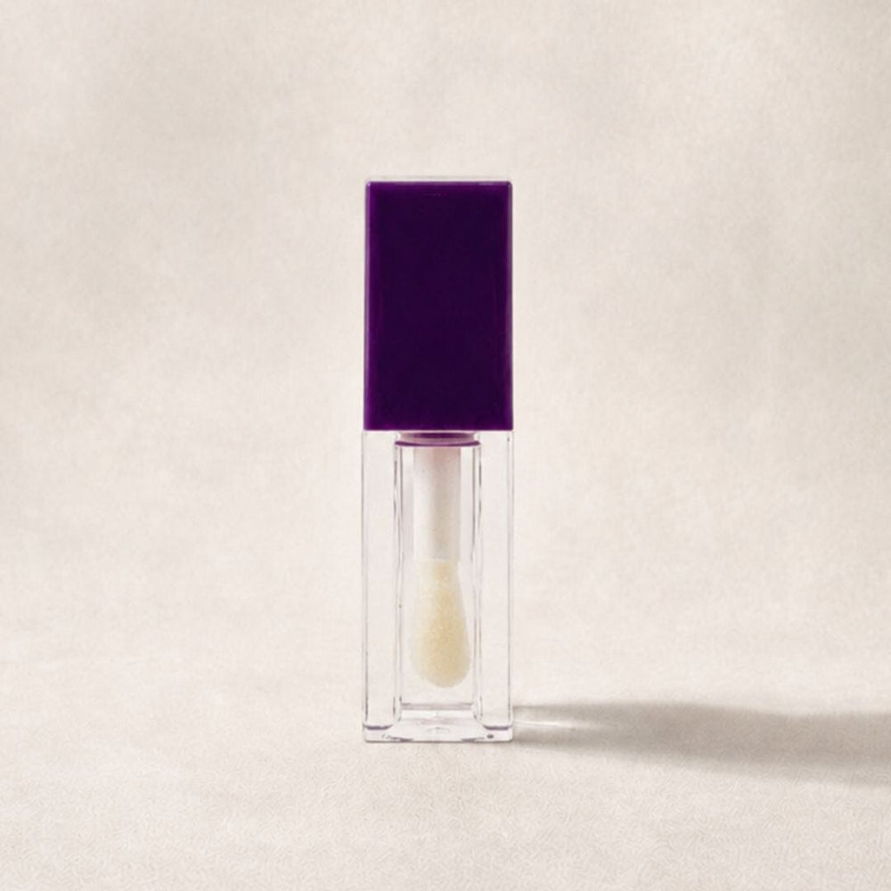 TKB 5ml Deep Purple Lip Gloss Tubes with Jumbo Doe Foot Wand Applicator