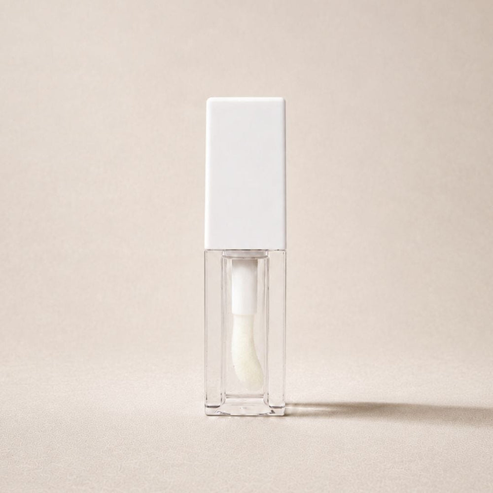TKB 5ml White Lip Gloss Tubes with Jumbo Doe Foot Wand Applicator