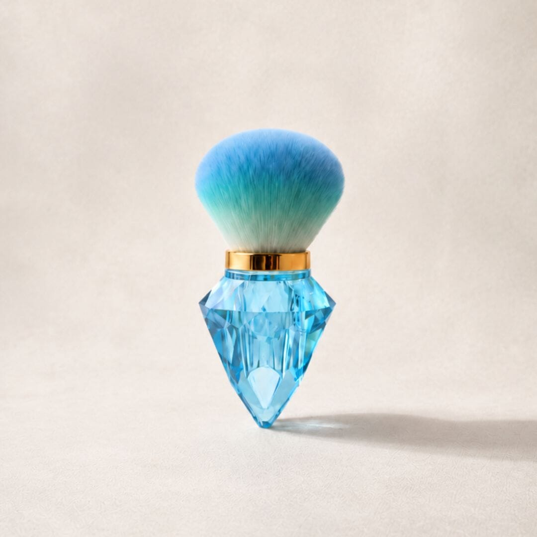 Diamond Handled Beauty Brush - Blue