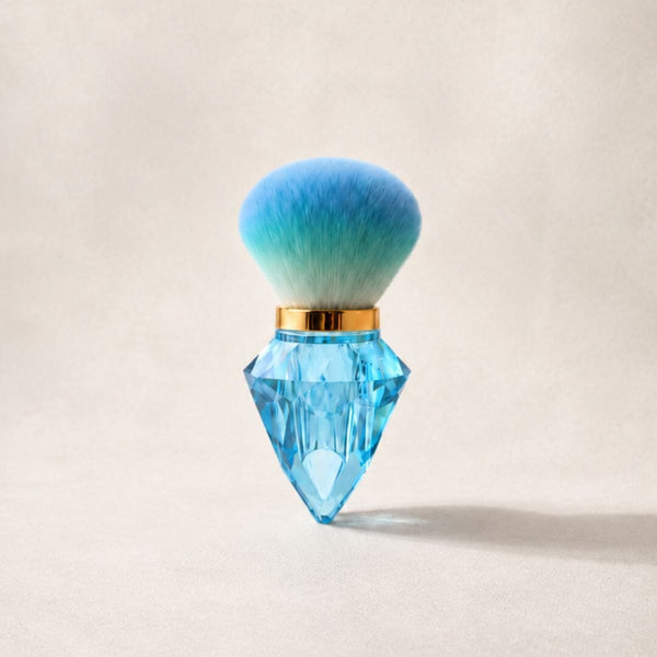 Diamond Handled Beauty Brush - Blue