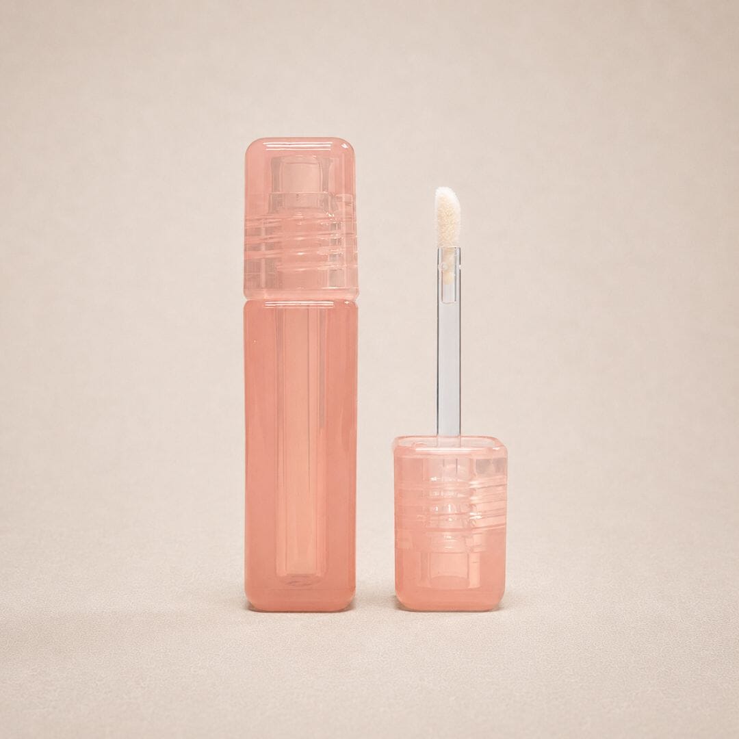 TKB 5ml PINKEE Square Translucent Lip Gloss Tubes With Soft Precision Wand