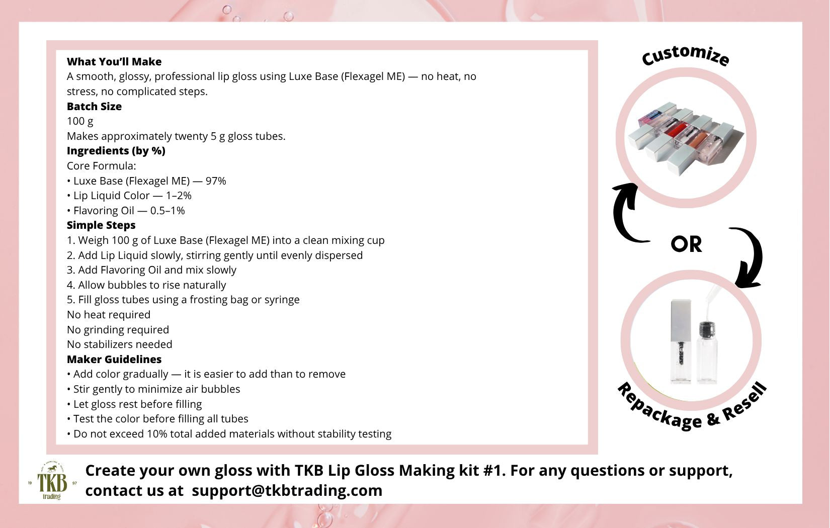 TKB Lip Gloss Making Kit 1