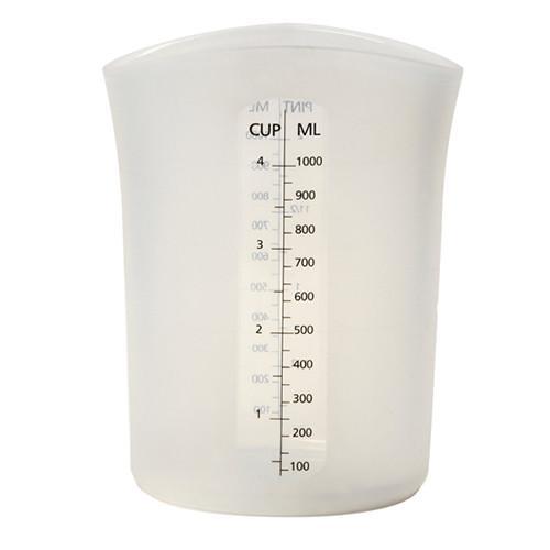 Silicone Measuring Cup 3pcs Silicone Measuring Cup Kitchen Baking Measuring Cup Liquid Measuring Cup Kitchen Supplies, Size: 14x13x8xCM