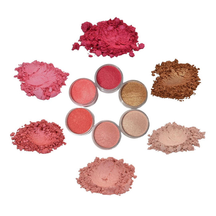 Mica Powder Coloring Pigments - 24 Jars Mica Powder Set - Lip