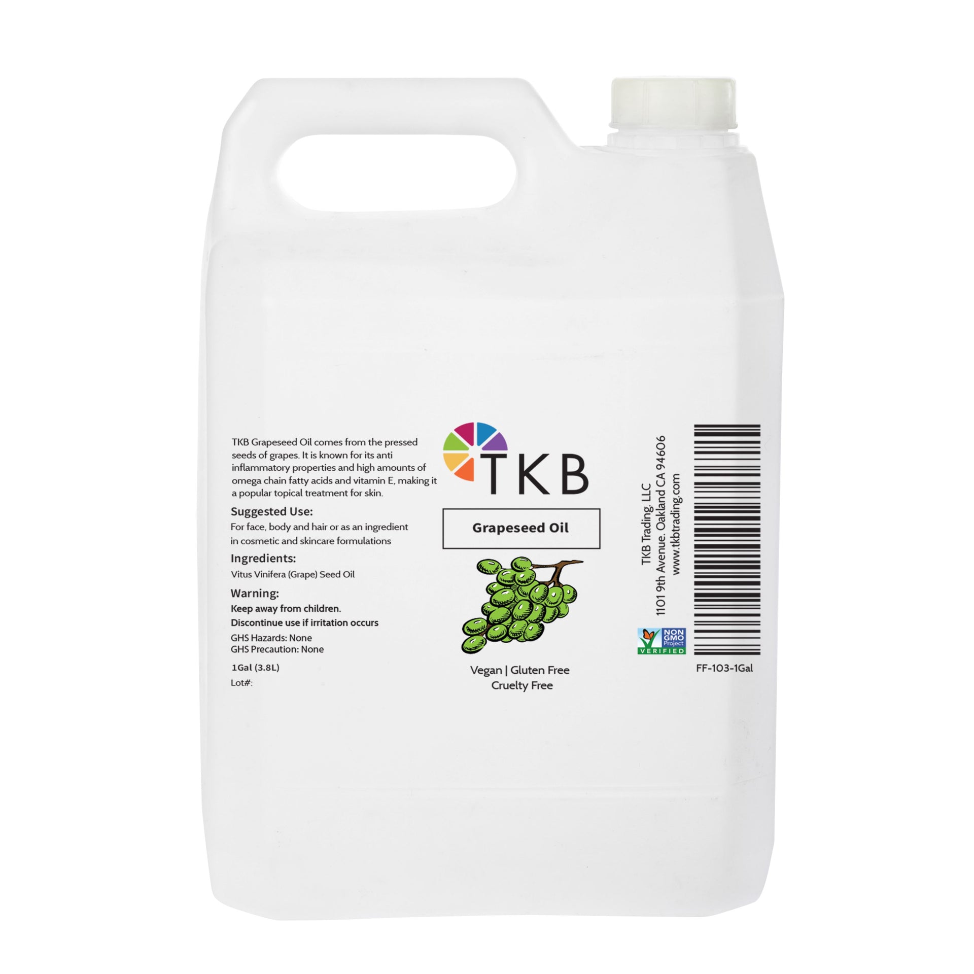 Grapeseed Oil - 1Gal (3.8L)
