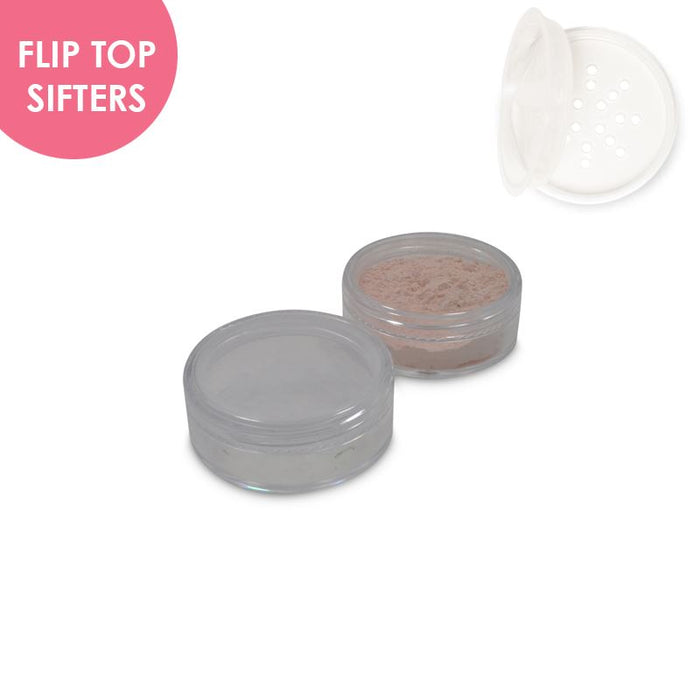 Jars: Clear and Flip Top Sifters