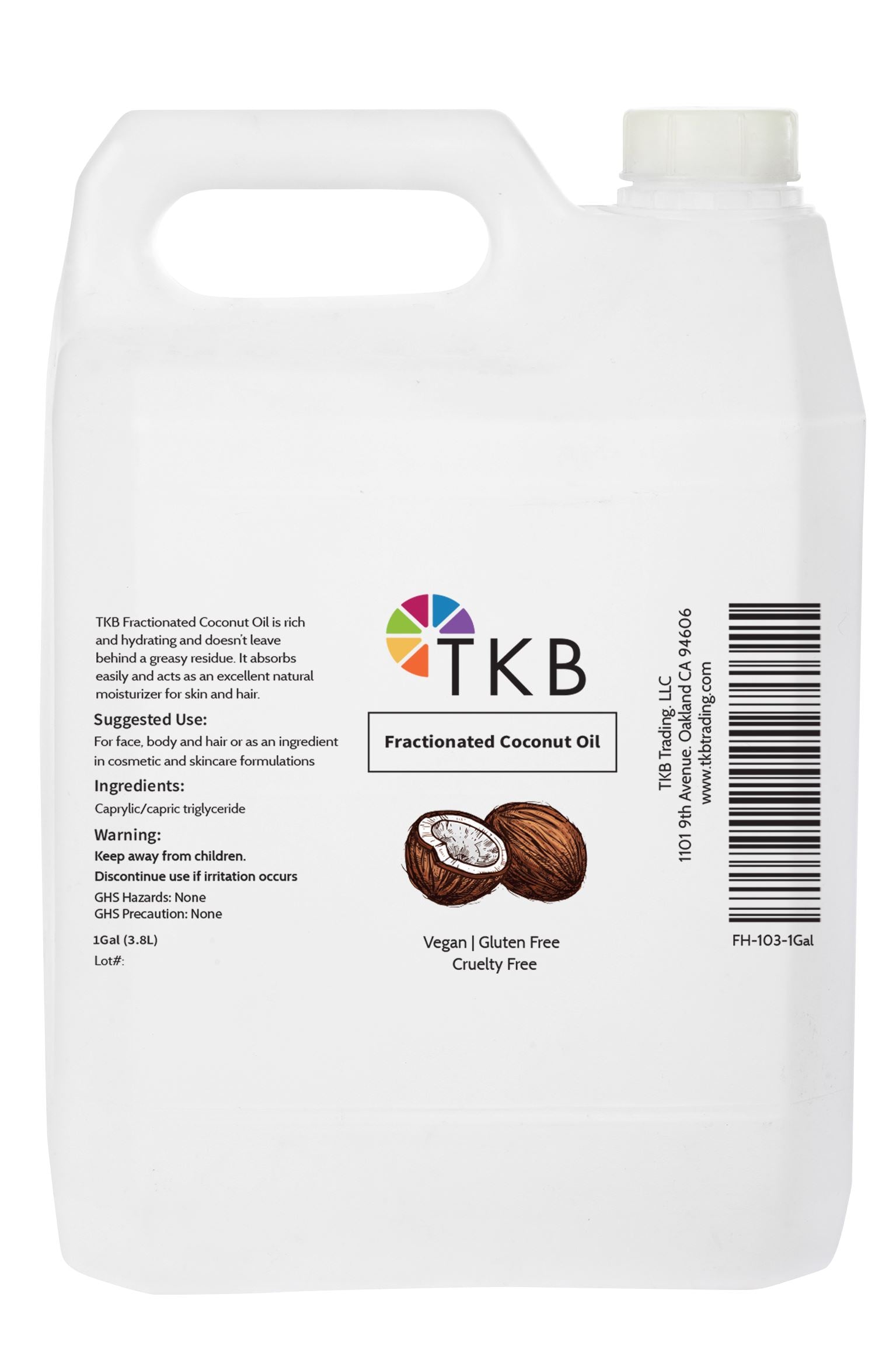Fractionated Coconut Oil (MCT) - DIY Beauty & Skincare | TKB Trading