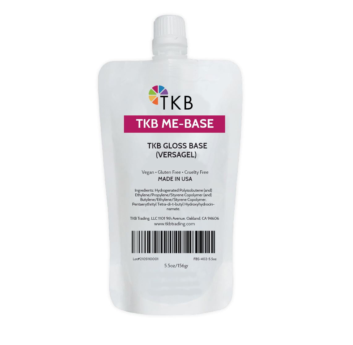 TKB Gloss Base Versagel Base DIY Lipgloss 5.5 oz (156g) - Lot of 2