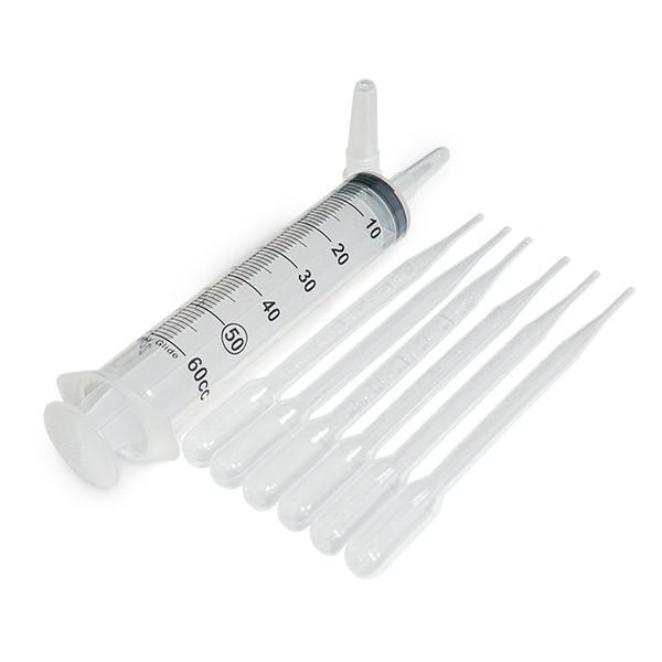 Lip Gloss Making Supplies, 60ML Syringes, 3ML Pipettes with Gloves For Lip  Gloss Mixing