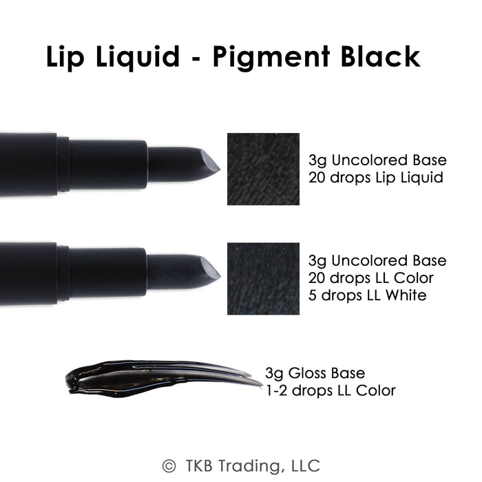 TKB Lip Liquid - Pigment Black - Highly Pigmented Cosmetic Lip